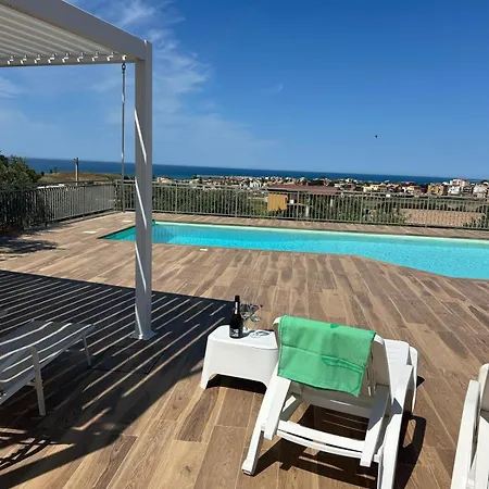 Con Piscina Panoramica A San Leone 아파트 아그리젠토