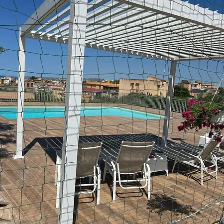 Con Piscina Panoramica A San Leone 아파트 아그리젠토